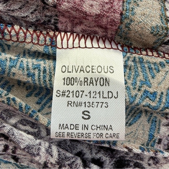 Common Collection Patchwork Bohemian Long Sleeve Dress in Multicolor Size Small - Picture 10 of 11